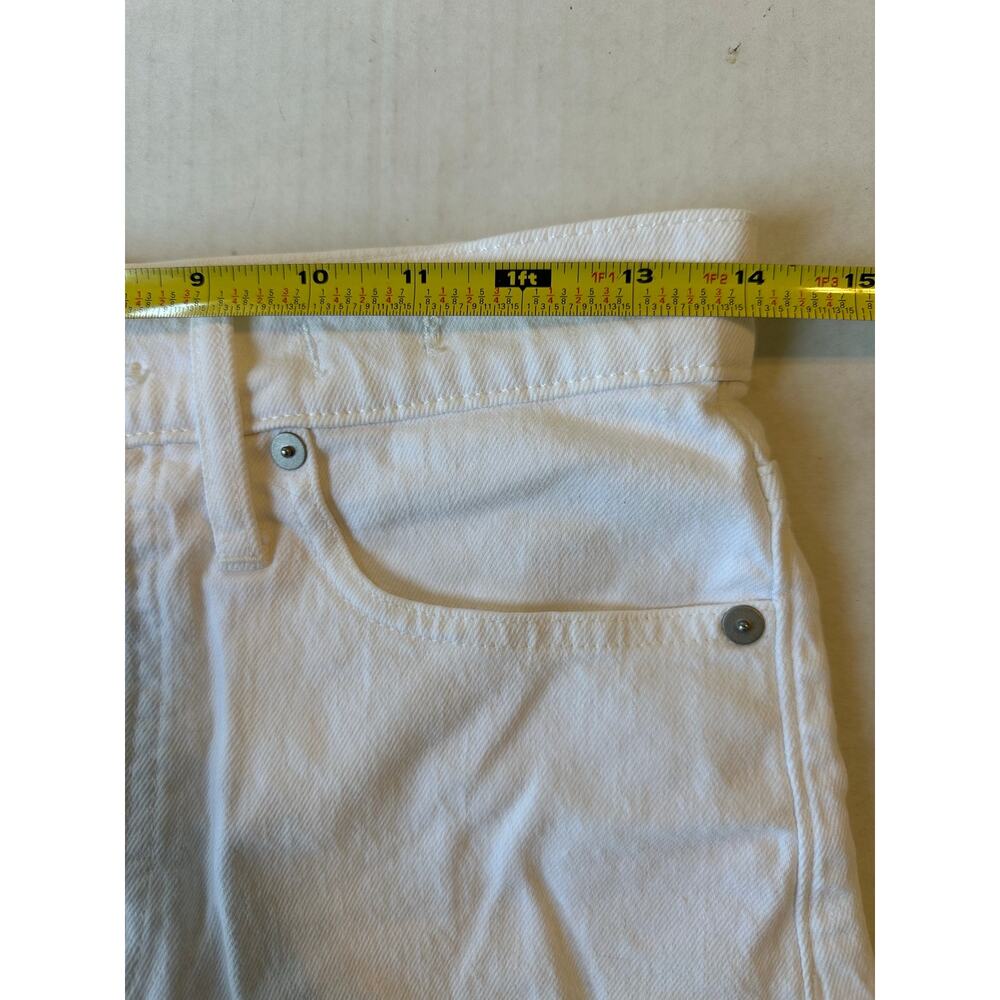 Madewell High Rise White Denim Cutoff Shorts - Size 26 - Picture 6 of 8
